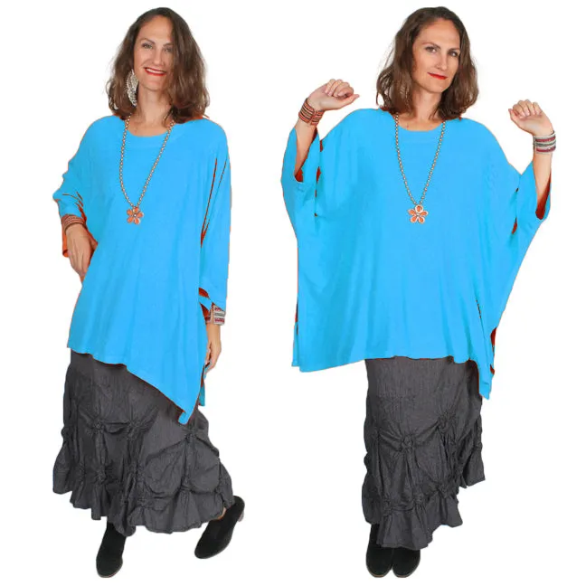 5 Colors Dairi Fashions Plus Damascus Top Moroccan Cotton Boho Sml-9x