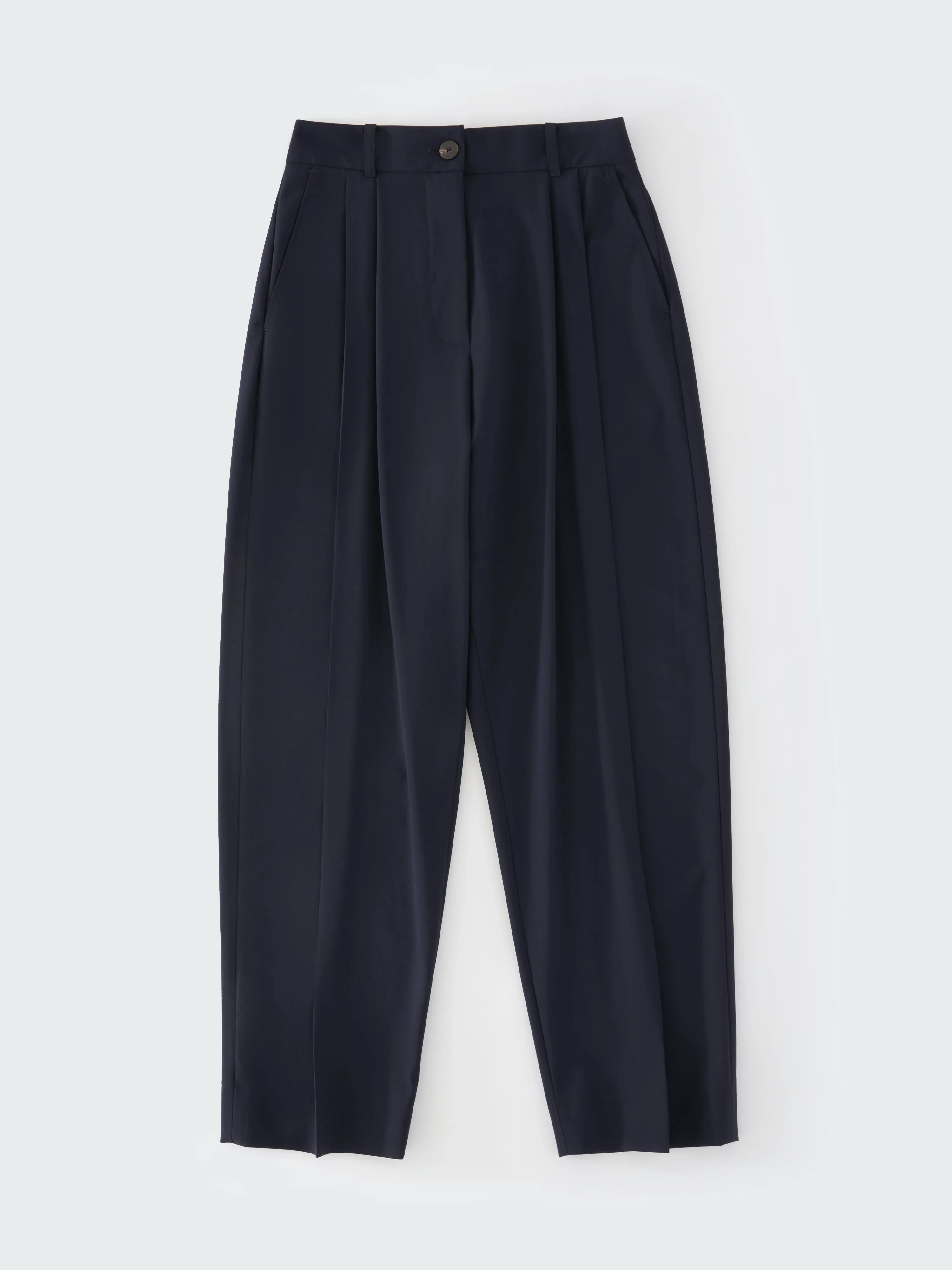 Acuna Tropical Wool Pant in Darkest Navy