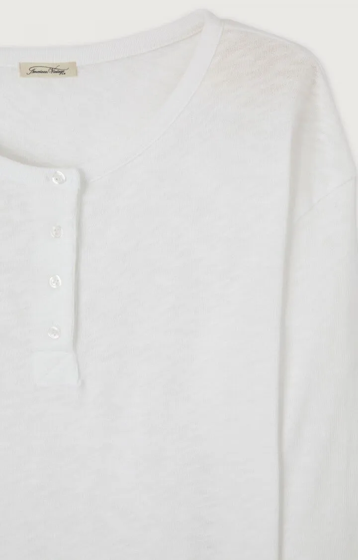 White American Vintage Sonoma Long Sleeve Henley Tee