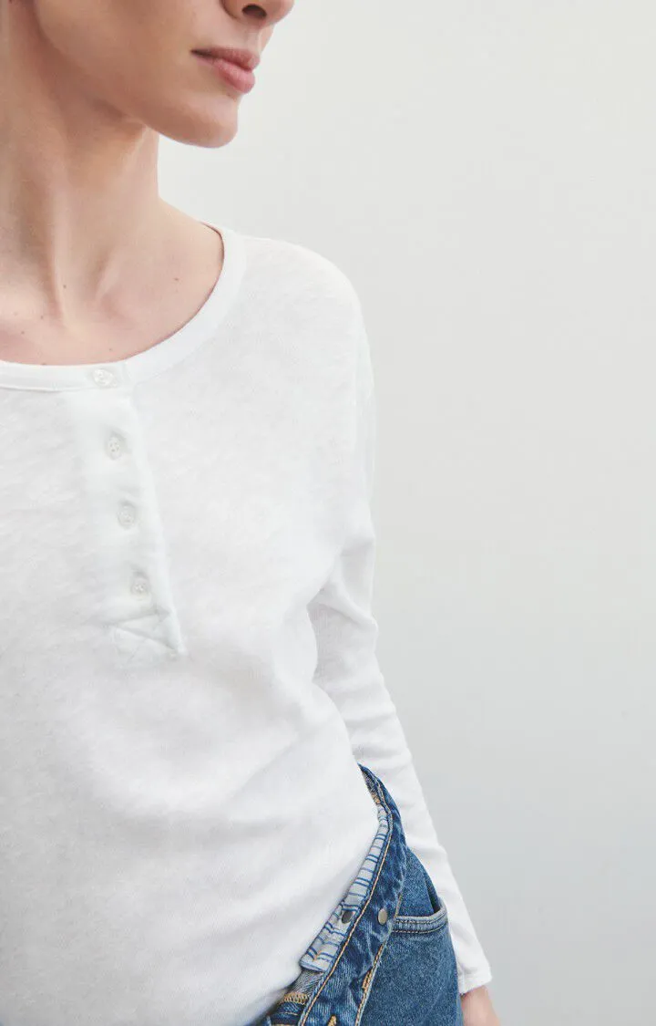 White American Vintage Sonoma Long Sleeve Henley Tee