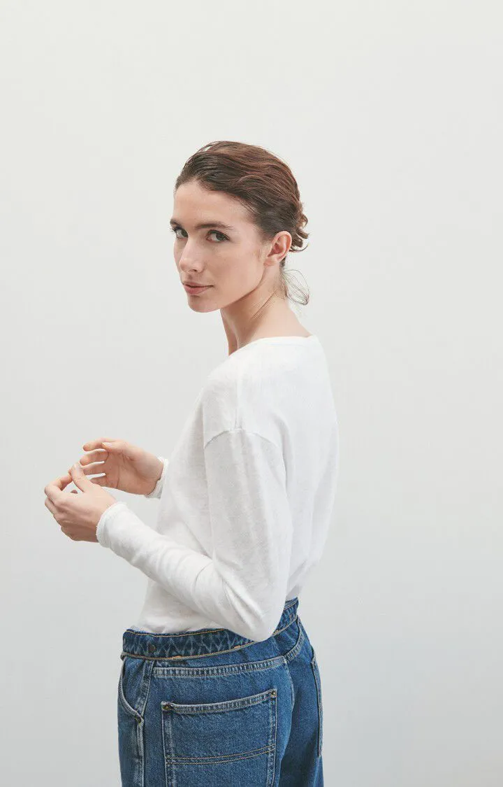 White American Vintage Sonoma Long Sleeve Henley Tee
