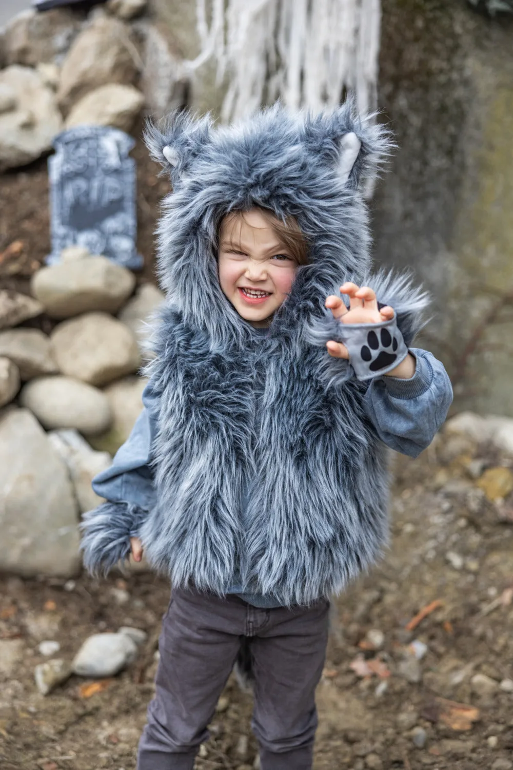 Big Bad Wolf Vest with Gloves Size 5-6