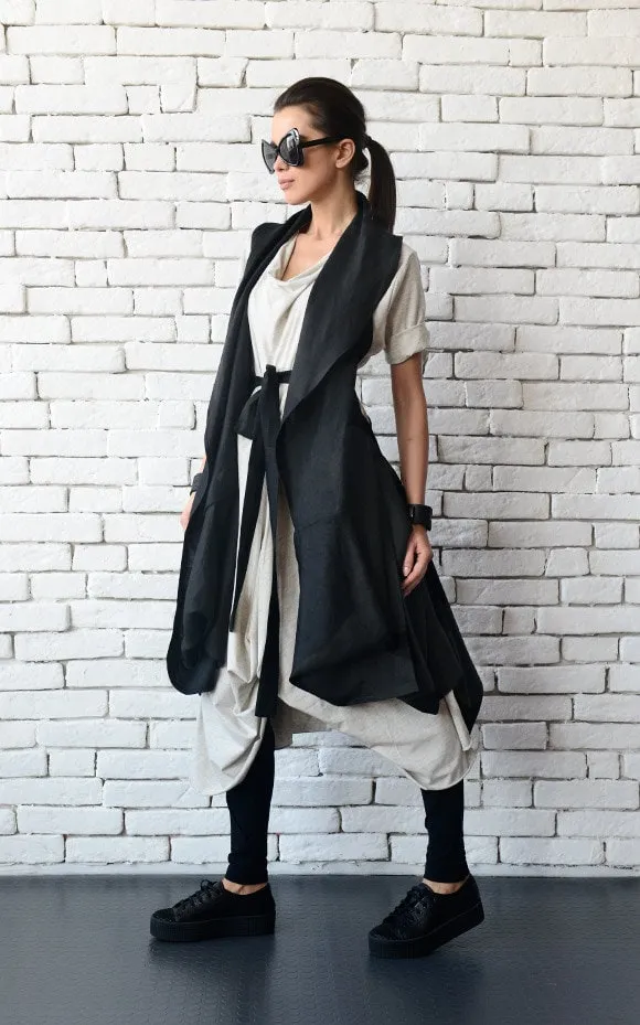 Black Loose Tunic Top
