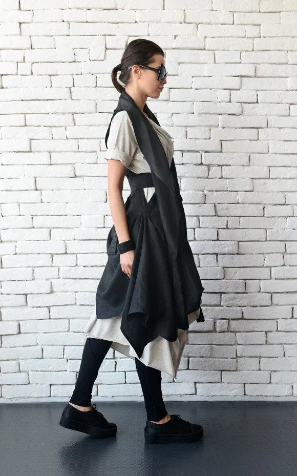 Black Loose Tunic Top