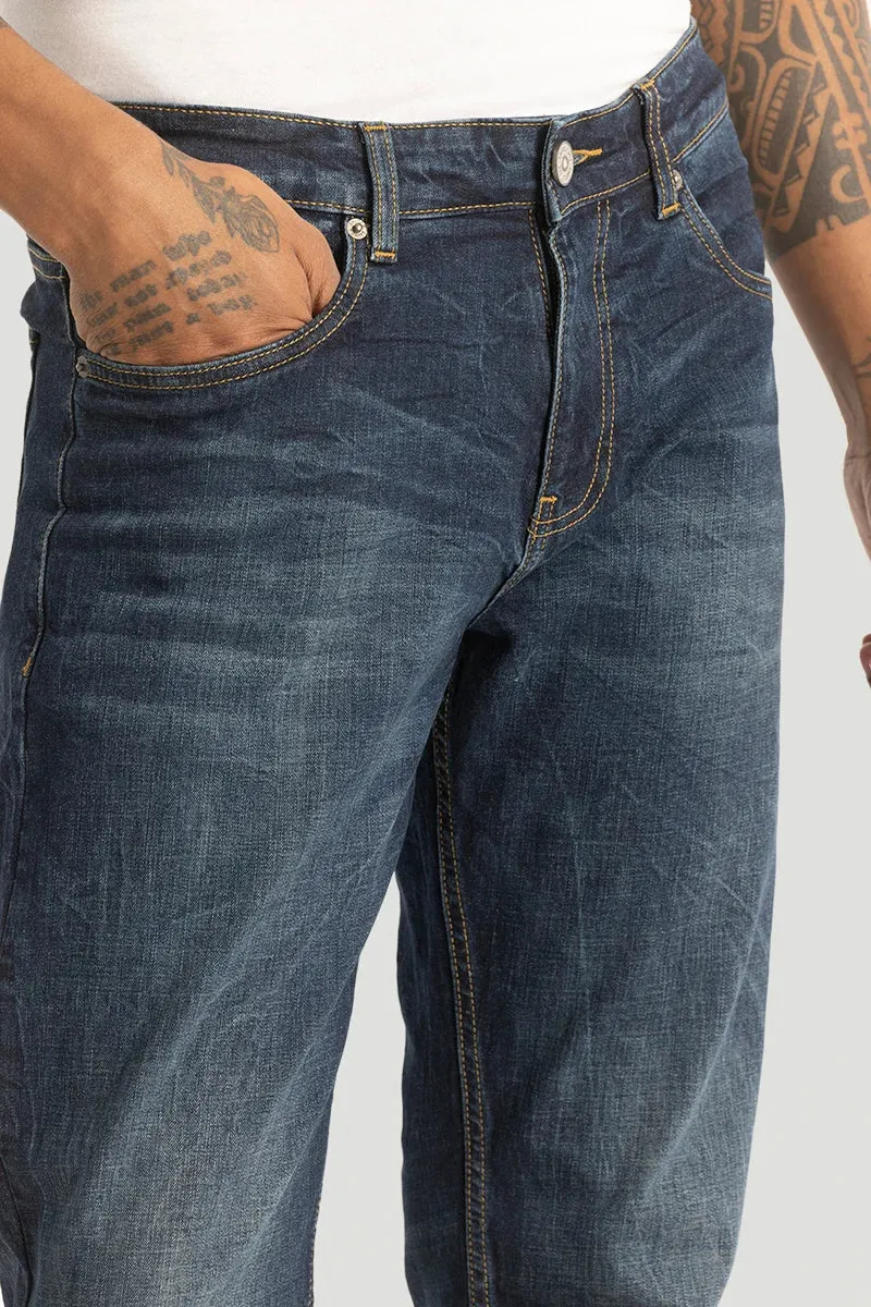 Blue Bootcut Jeans