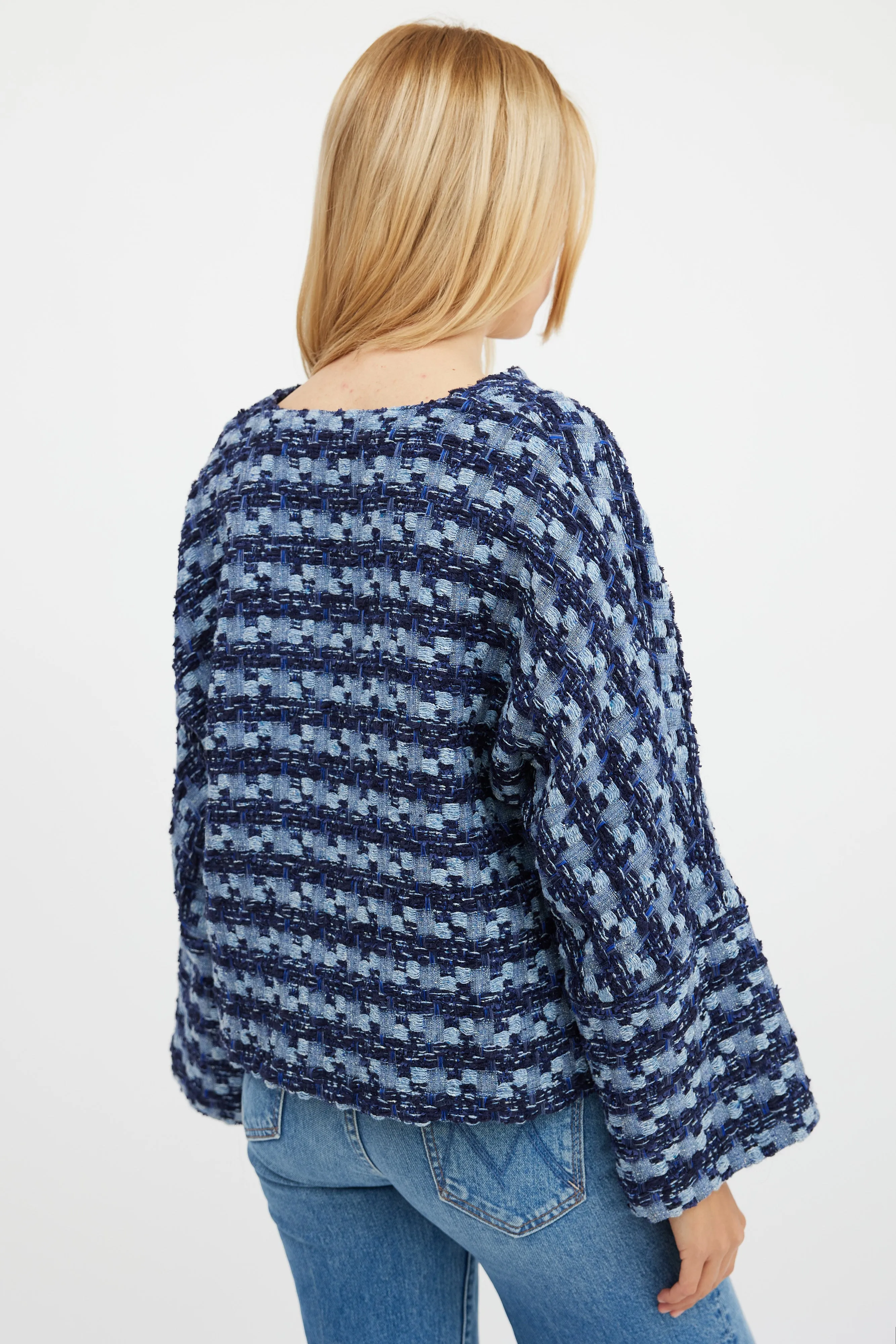 Blue Patchwork Surf Pullover