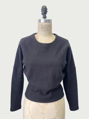 Boiled Wool Kimono Pullover in Black, small / OG Price: $275.00