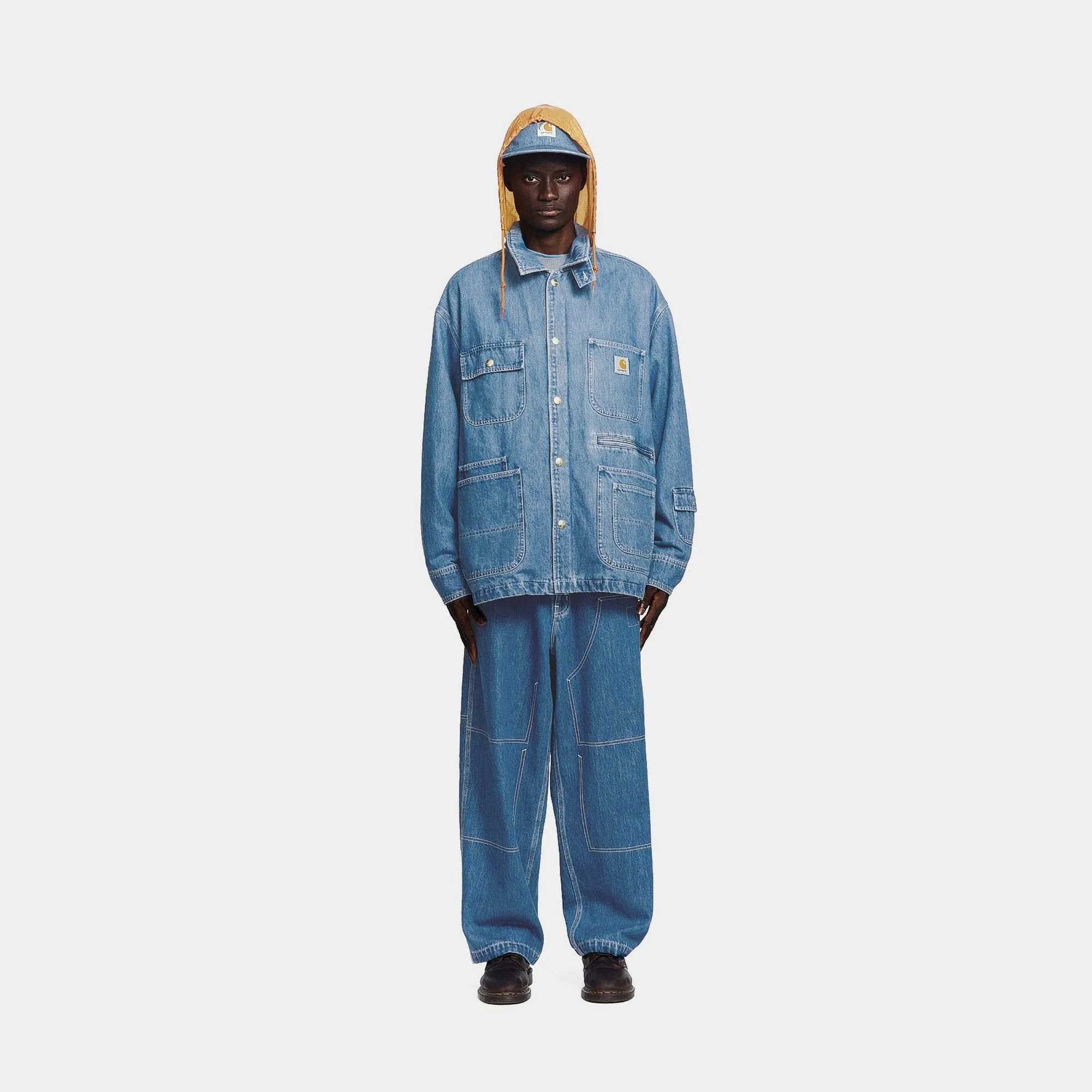 Carhartt WIP x INVINCIBLE Denim Chore Coat Max | Blue (stone washed)