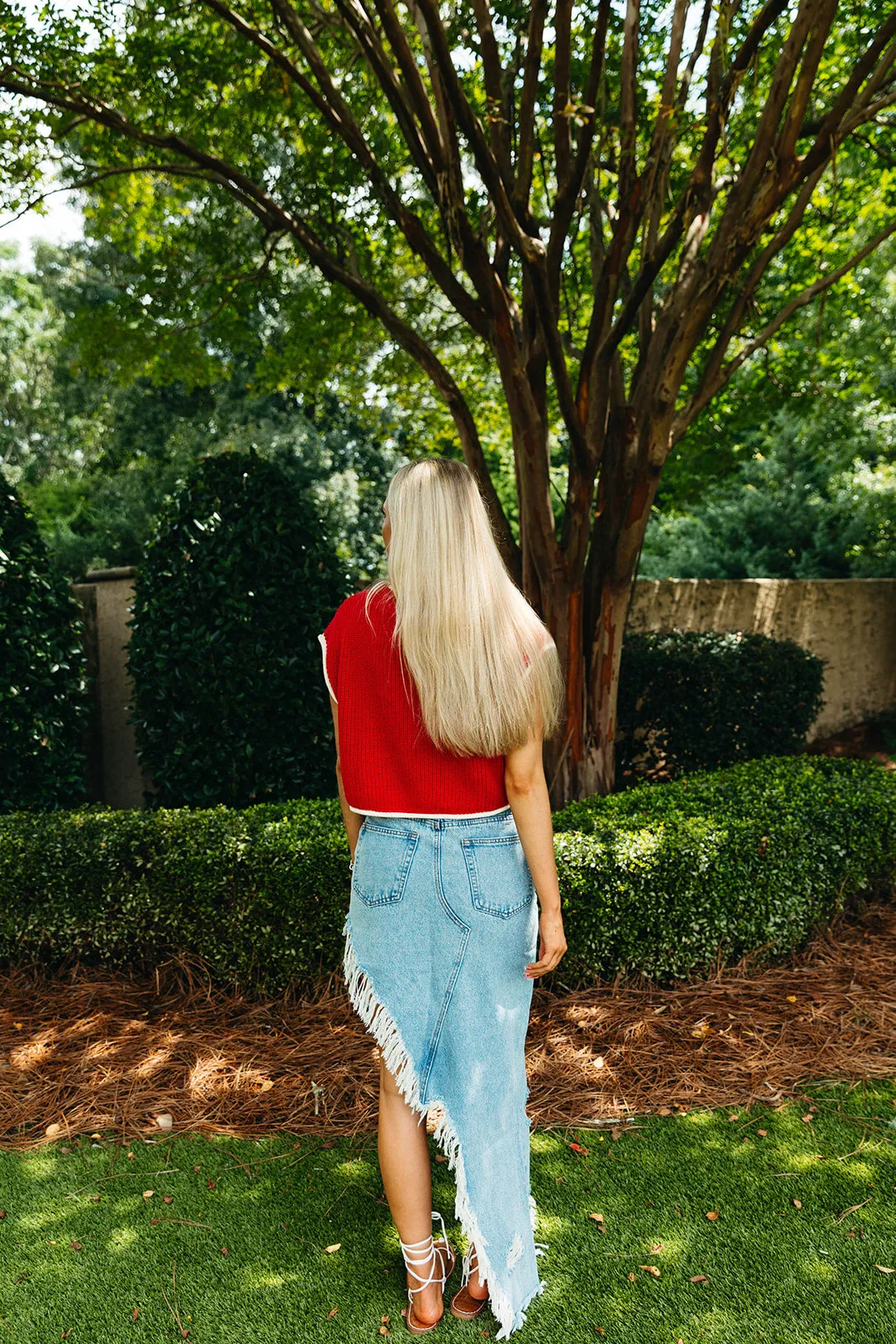 Check The Box Sweater - Red