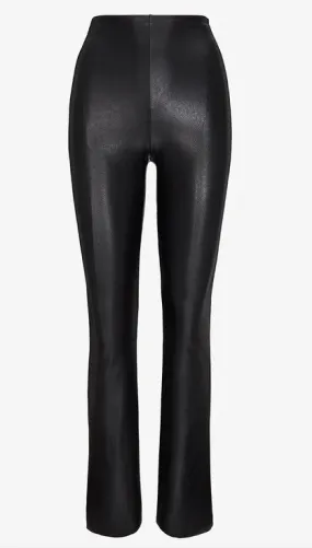 Commando High-Waisted Faux Leather Flared Leggings