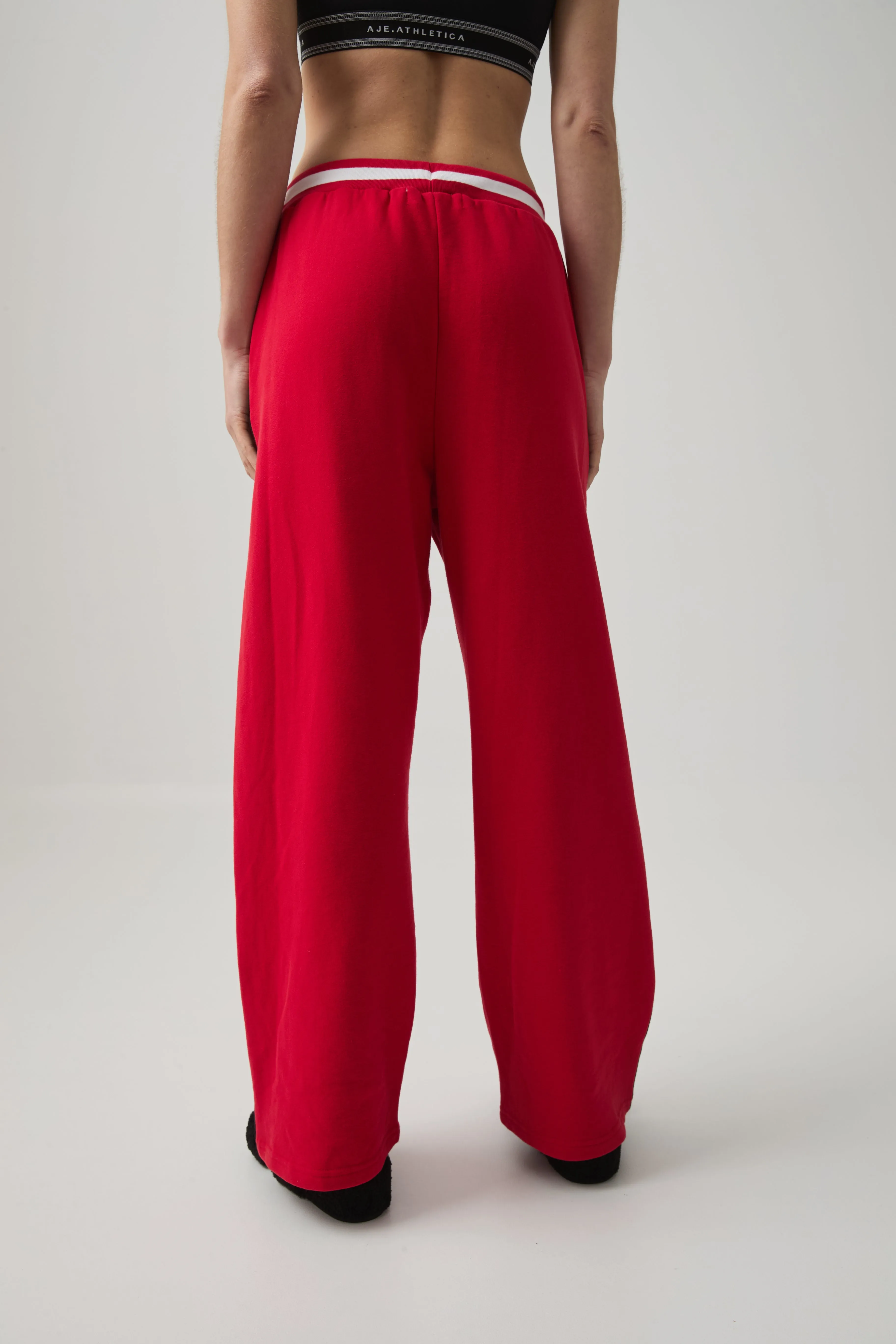Contrast Wide Leg Trackpants 506