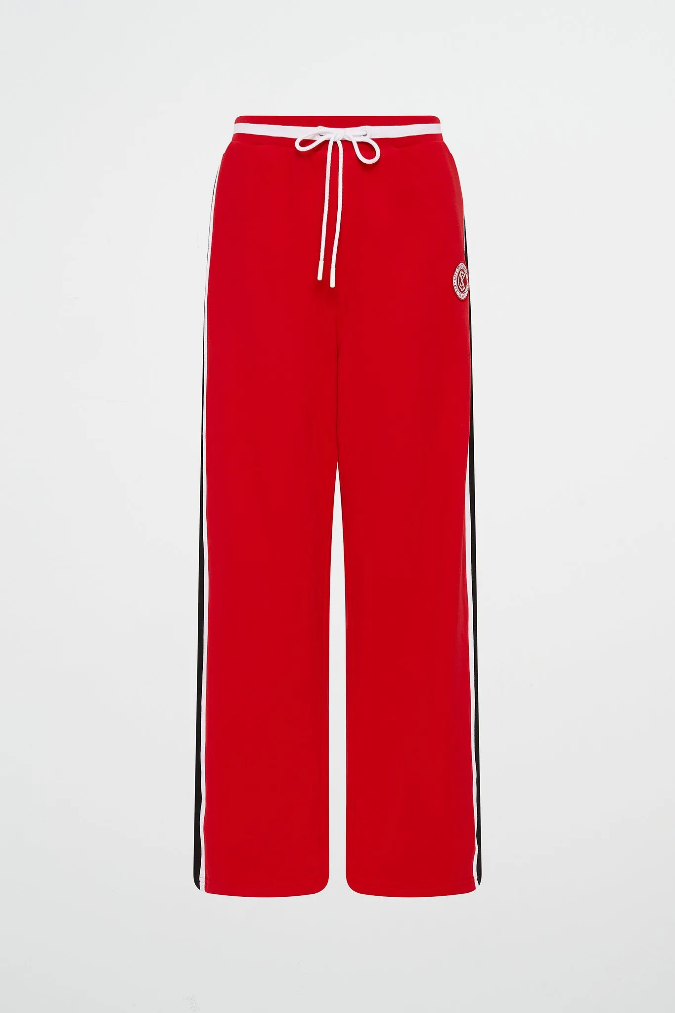 Contrast Wide Leg Trackpants 506