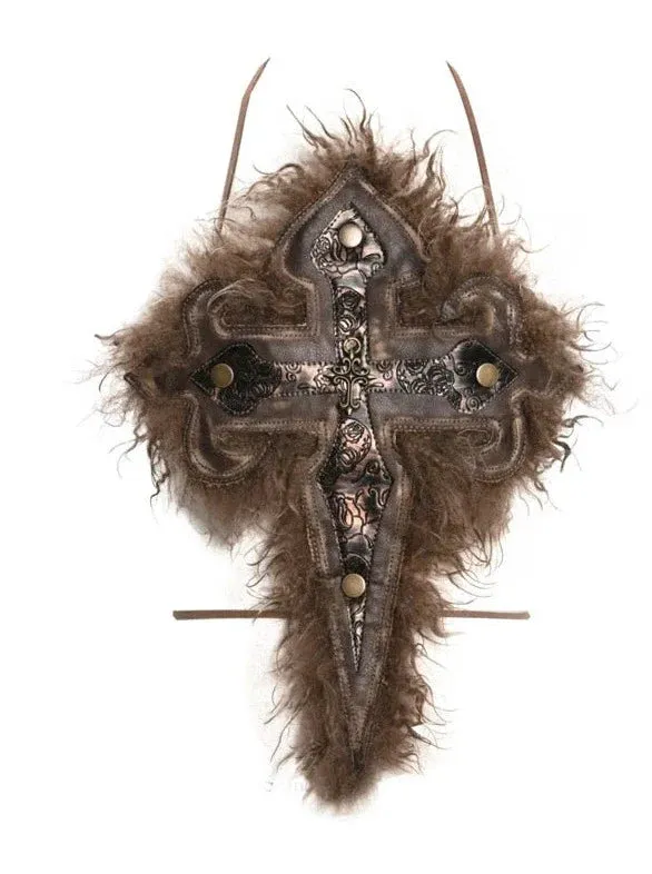 crossed vest fur