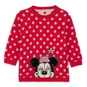 Disney Collection x Cath Kidston Button Spot  Minnie Mouse Polka Dot Jumper Sweater