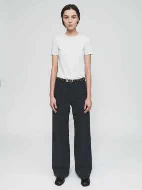 Double Back Pant in Washed Black