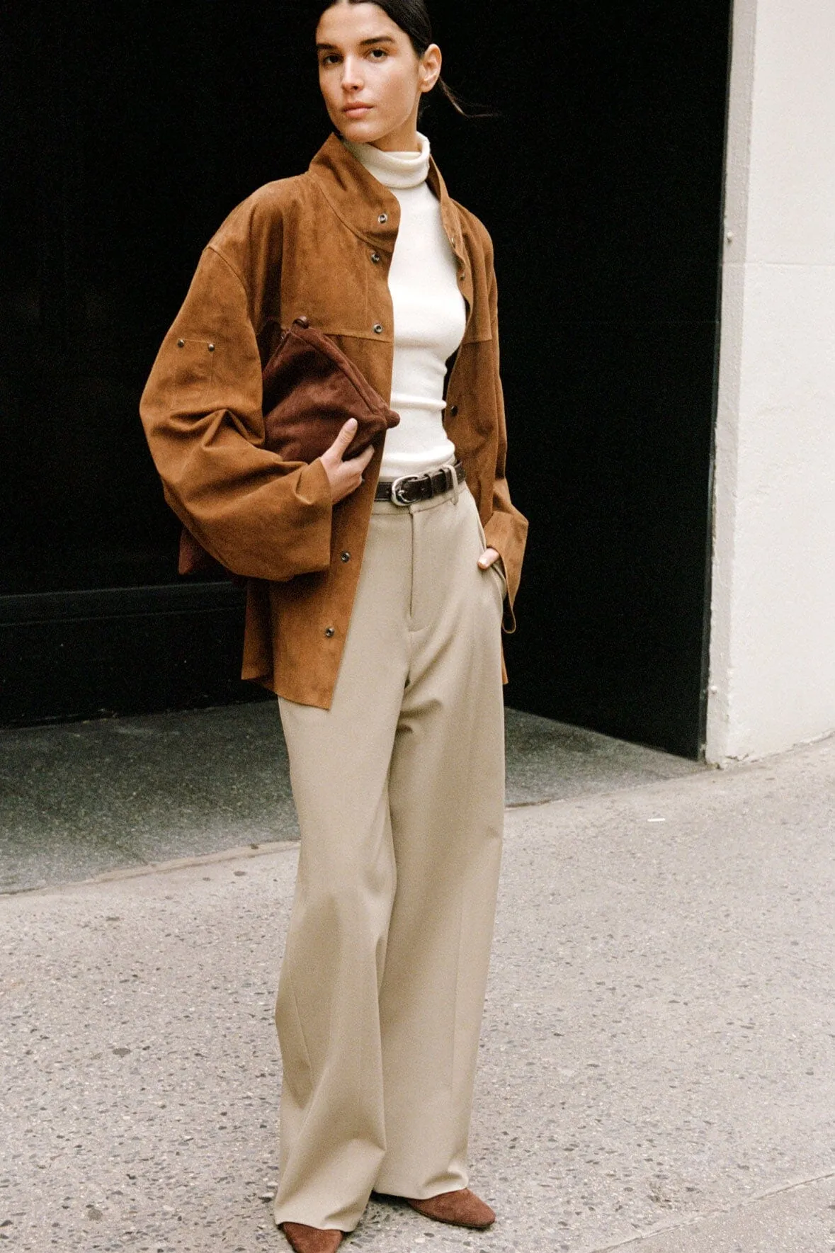 FOUNDATION JACKET | TAN SUEDE