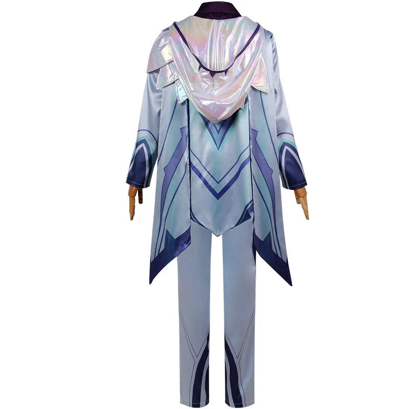 Game League Of Legends LOL Crystal Rose Akshan Cosplay Costume Halloween Costume