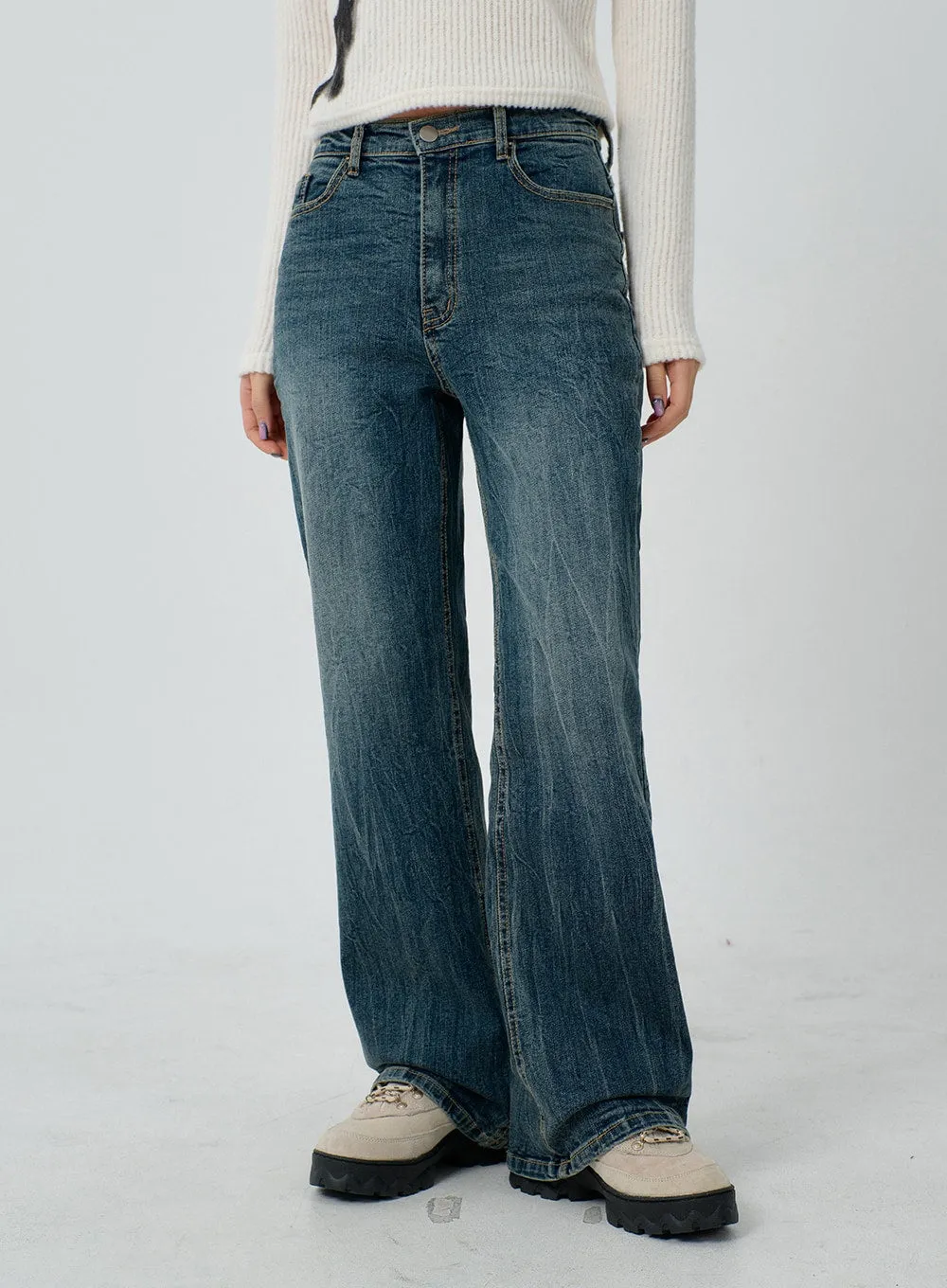 Graphic Ribbed Knit Cropped Top CJ304