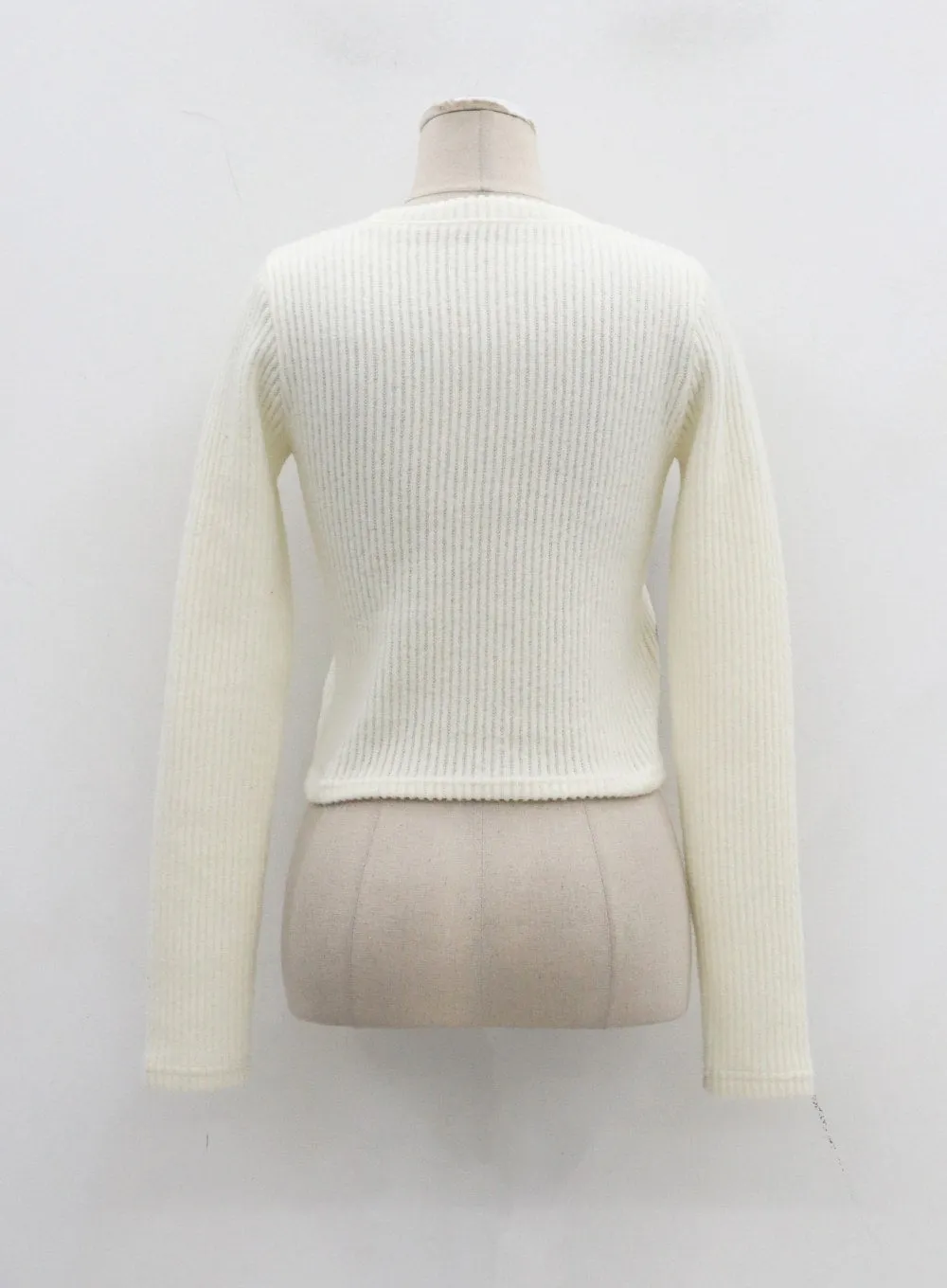 Graphic Ribbed Knit Cropped Top CJ304