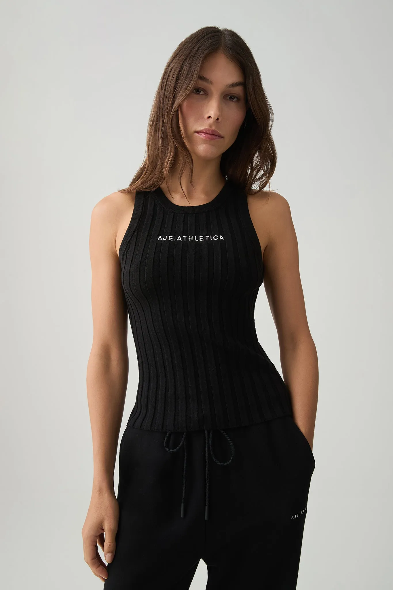 Hydra Logo Knit Ribbed Top