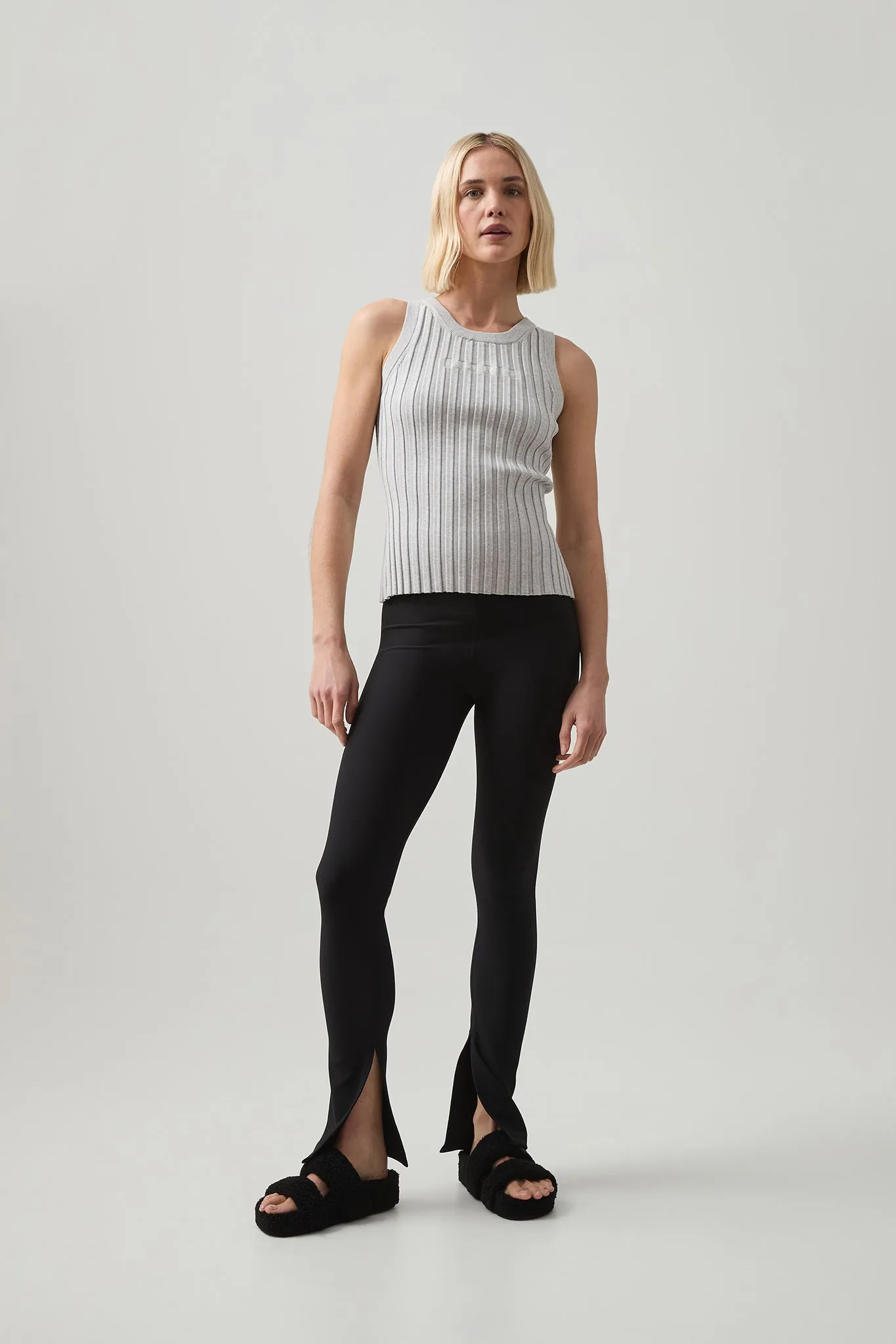 Hydra Logo Knit Ribbed Top