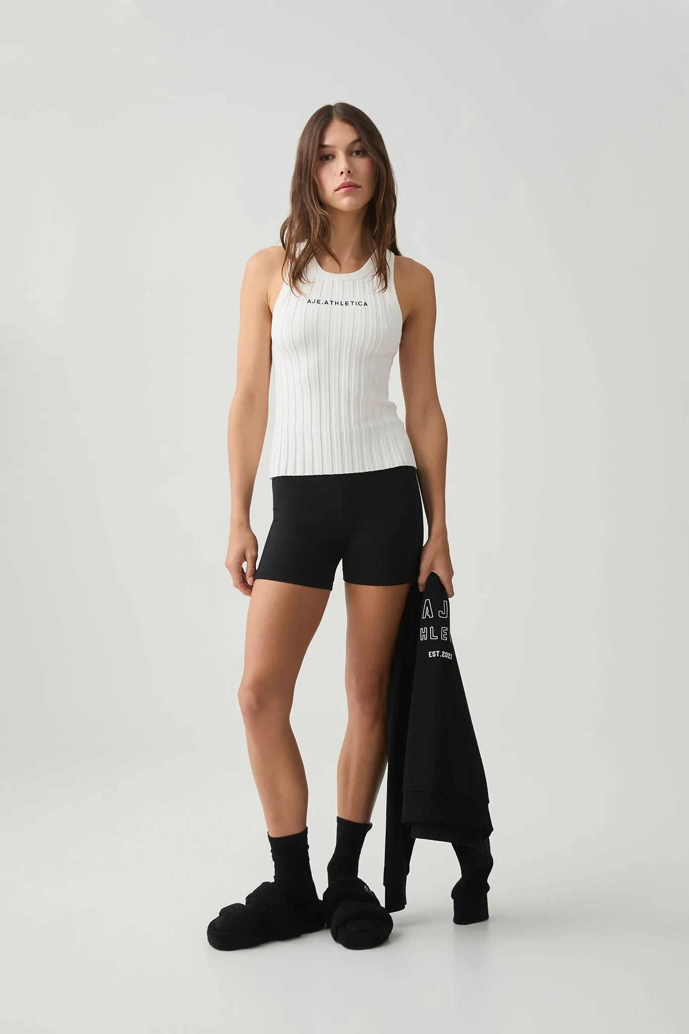 Hydra Logo Knit Ribbed Top