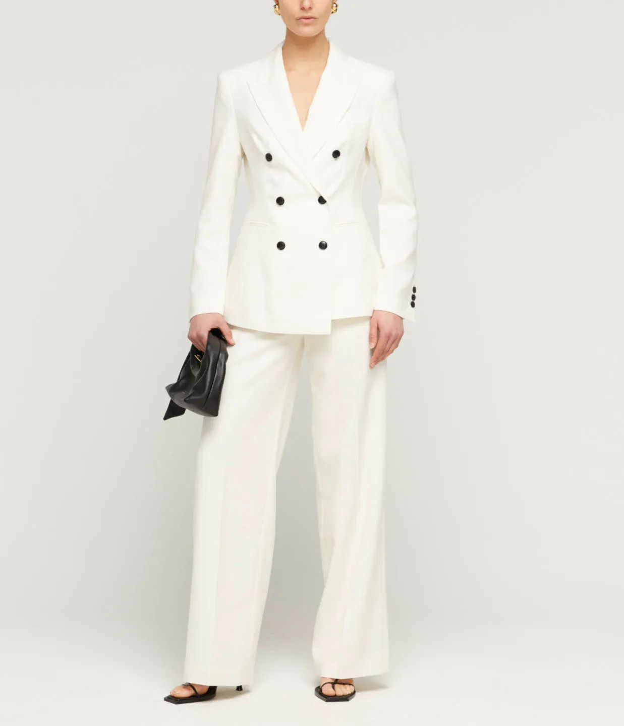 Josie Wide Leg Pants in Snow