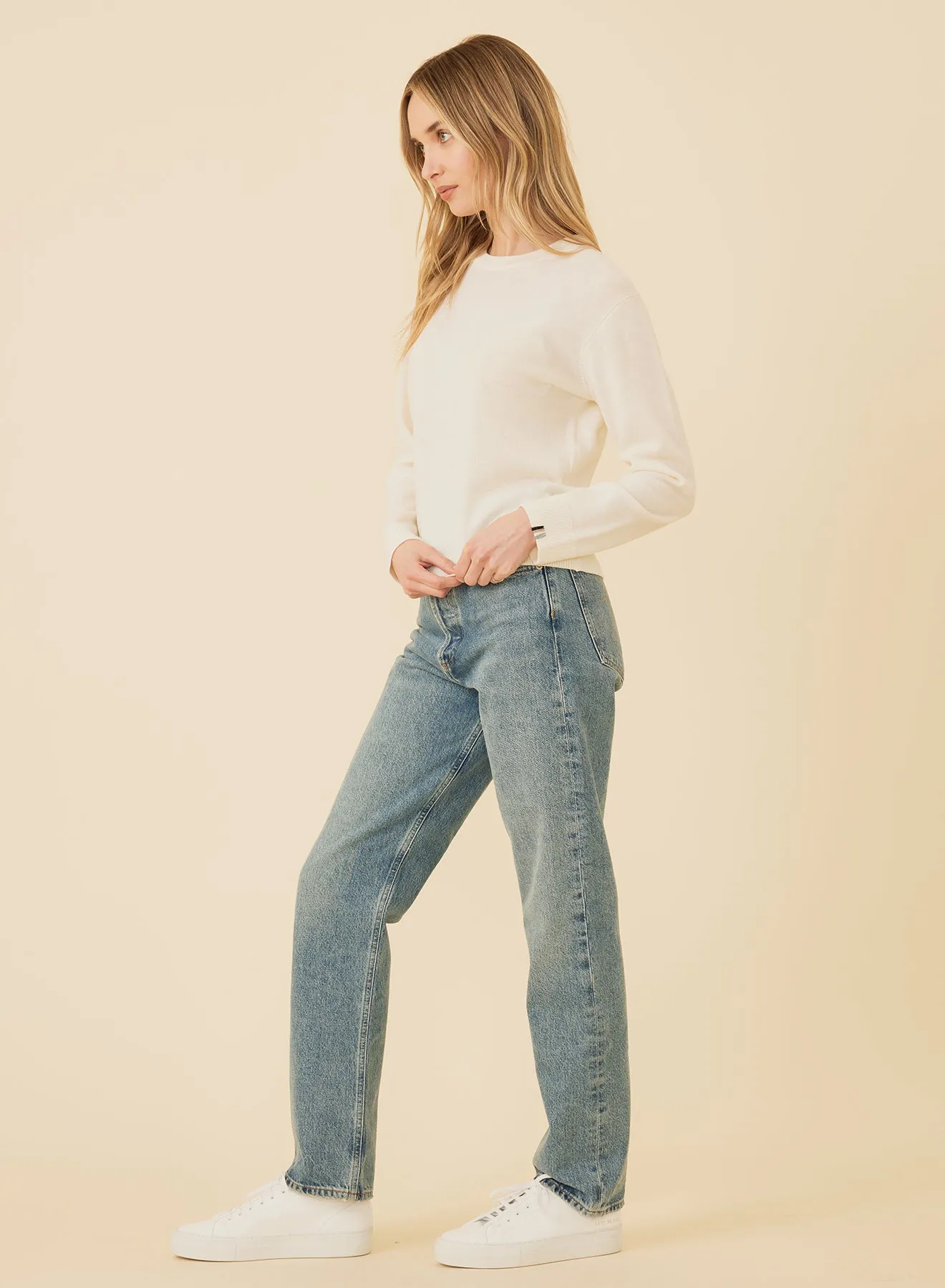 Laguna Merino Crewneck - Ivory