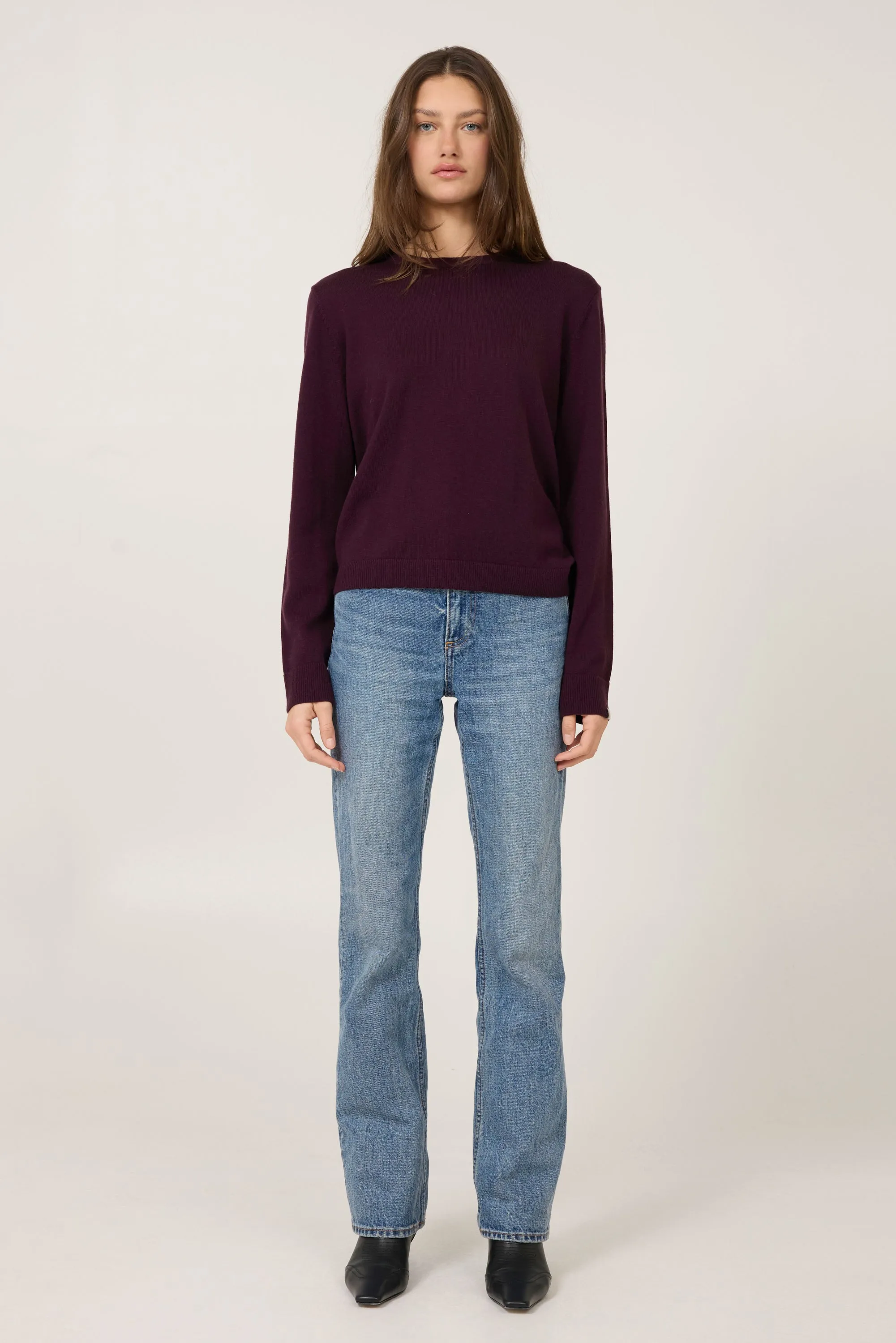 Laguna Merino Crewneck - Syrah