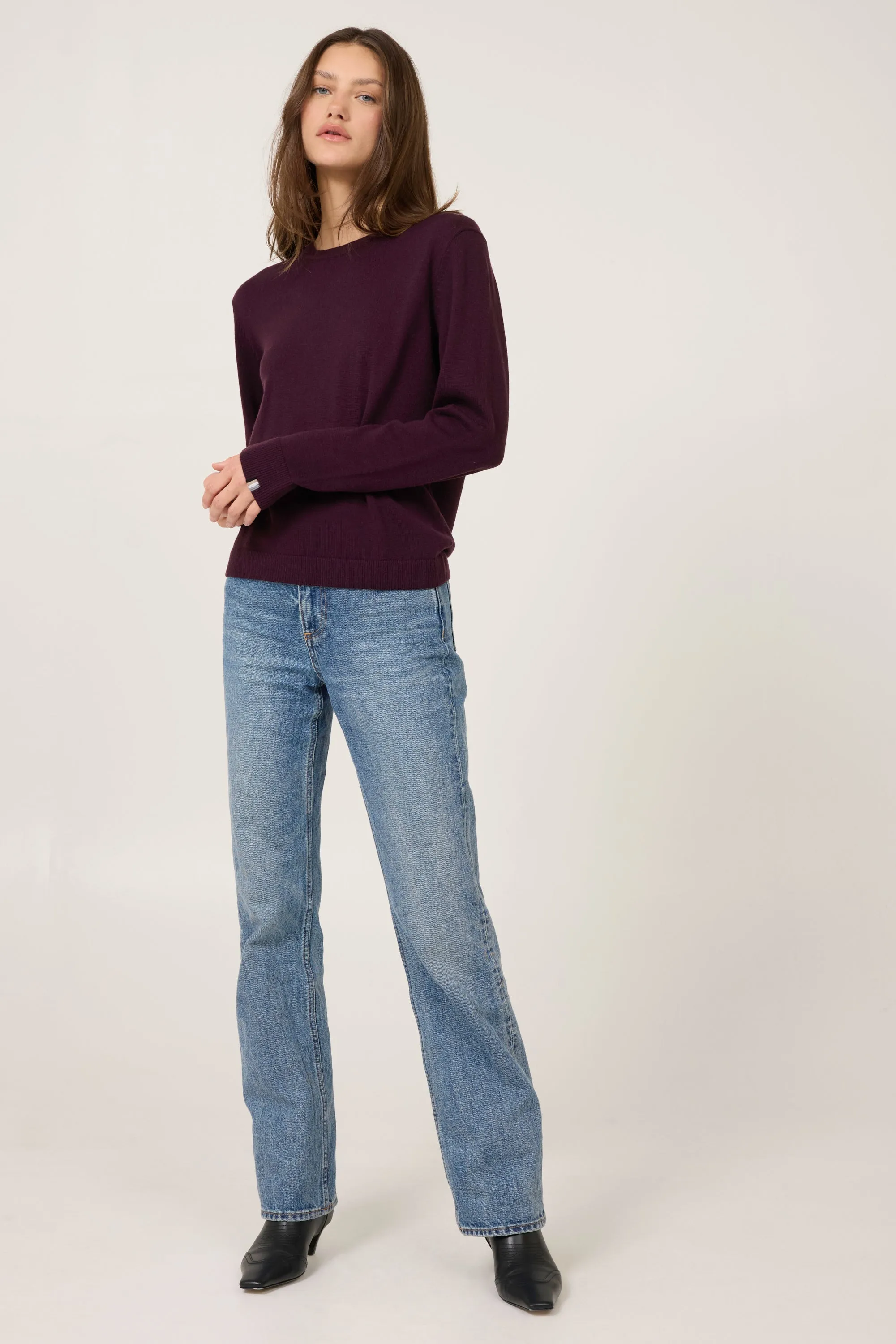 Laguna Merino Crewneck - Syrah