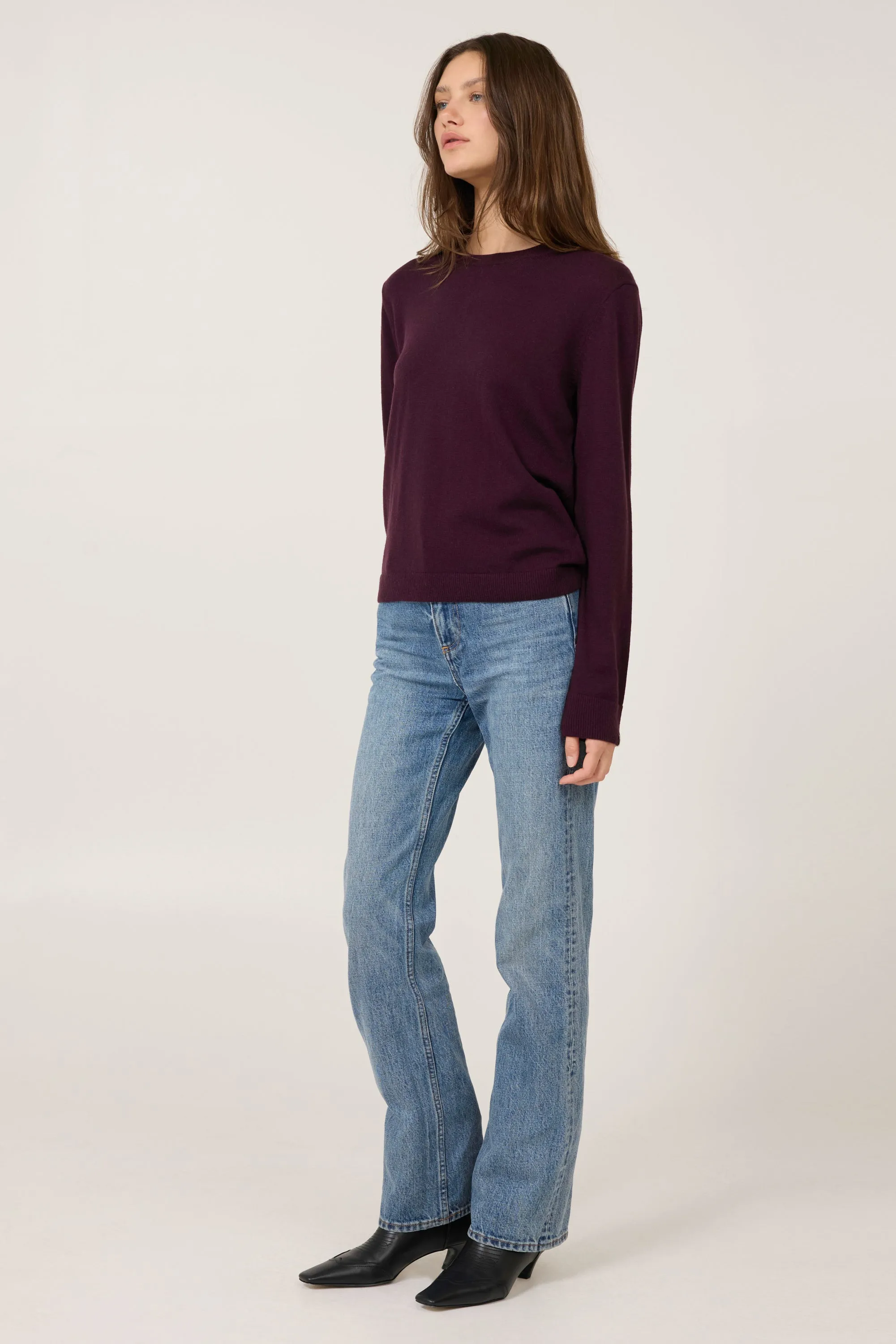 Laguna Merino Crewneck - Syrah
