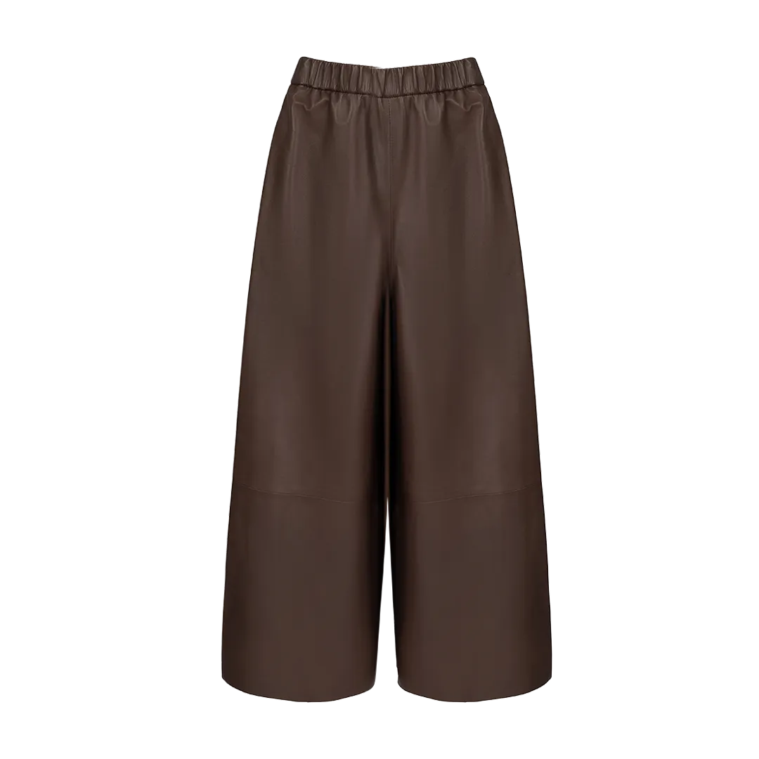 Leather Gaucho Pants