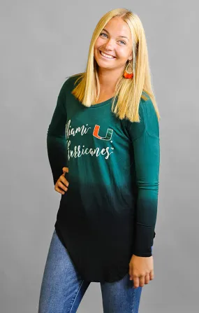 Miami Hurricanes Own it in Ombre Tunic