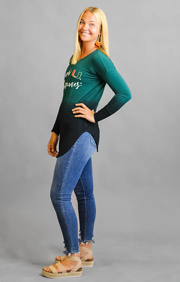 Miami Hurricanes Own it in Ombre Tunic