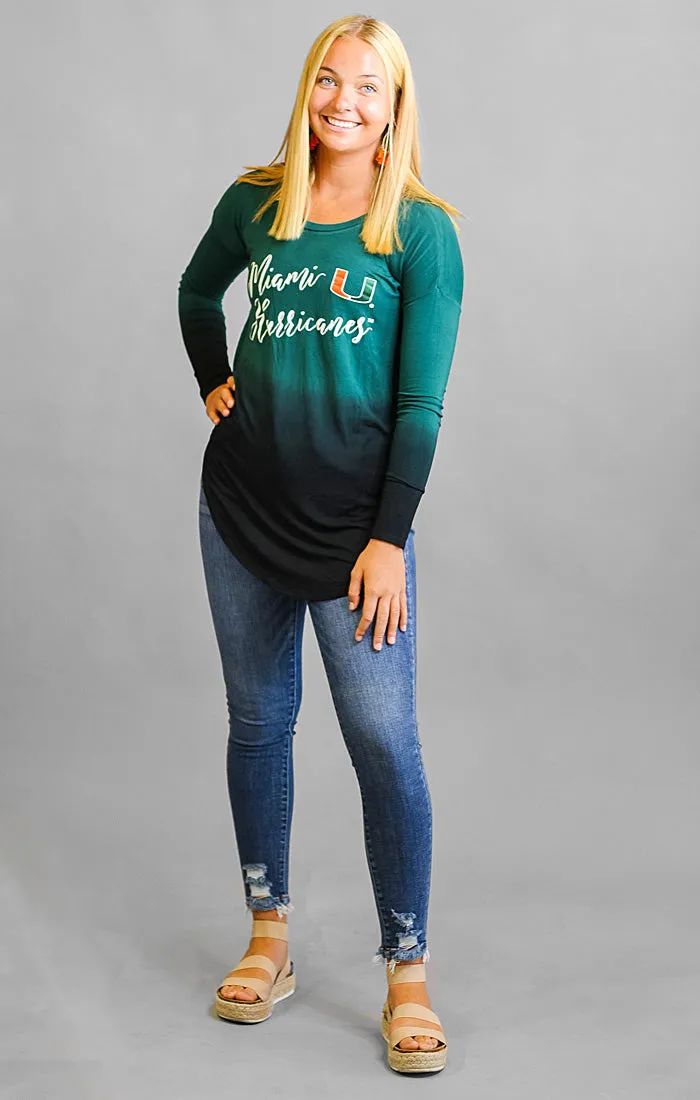 Miami Hurricanes Own it in Ombre Tunic