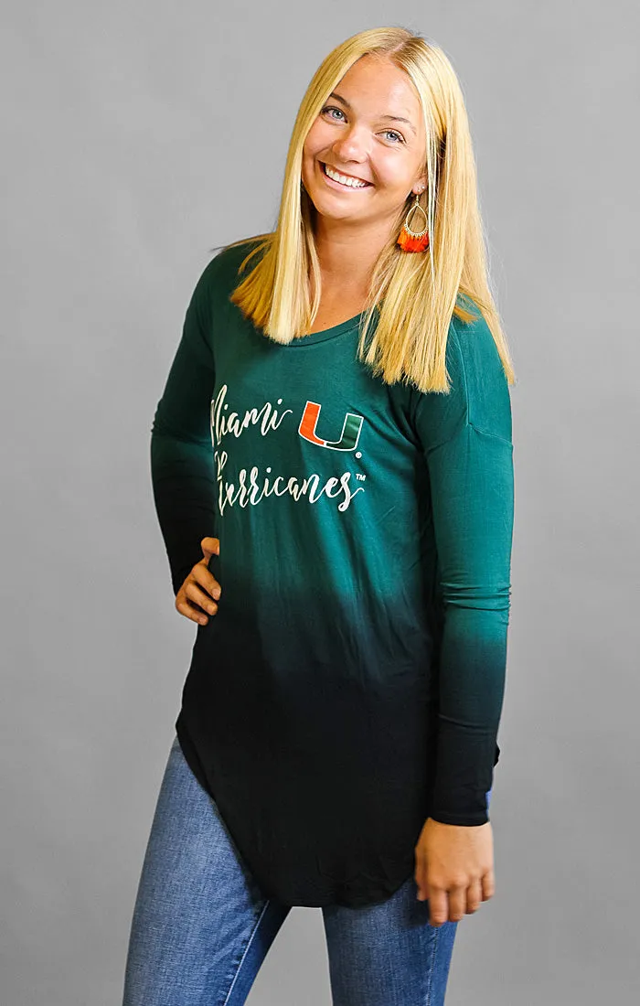 Miami Hurricanes Own it in Ombre Tunic