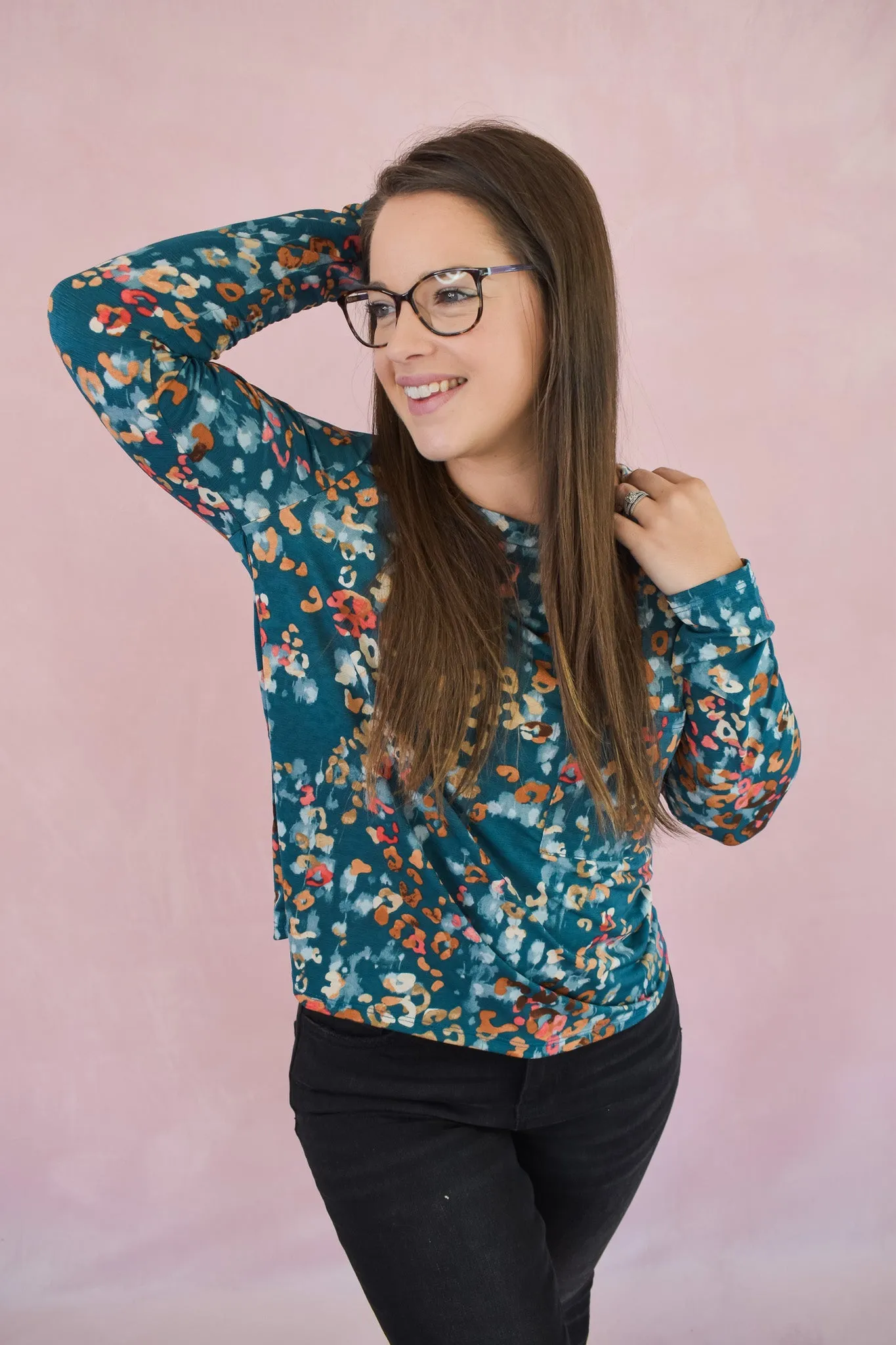 Missed Opportunity Animal Print Top