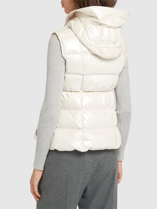 Moncler   Anse laminated nylon down vest 