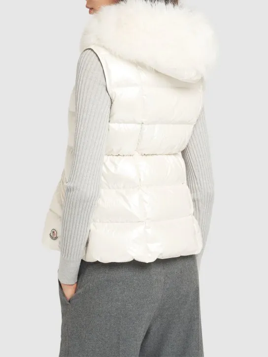 Moncler   Anse laminated nylon down vest 