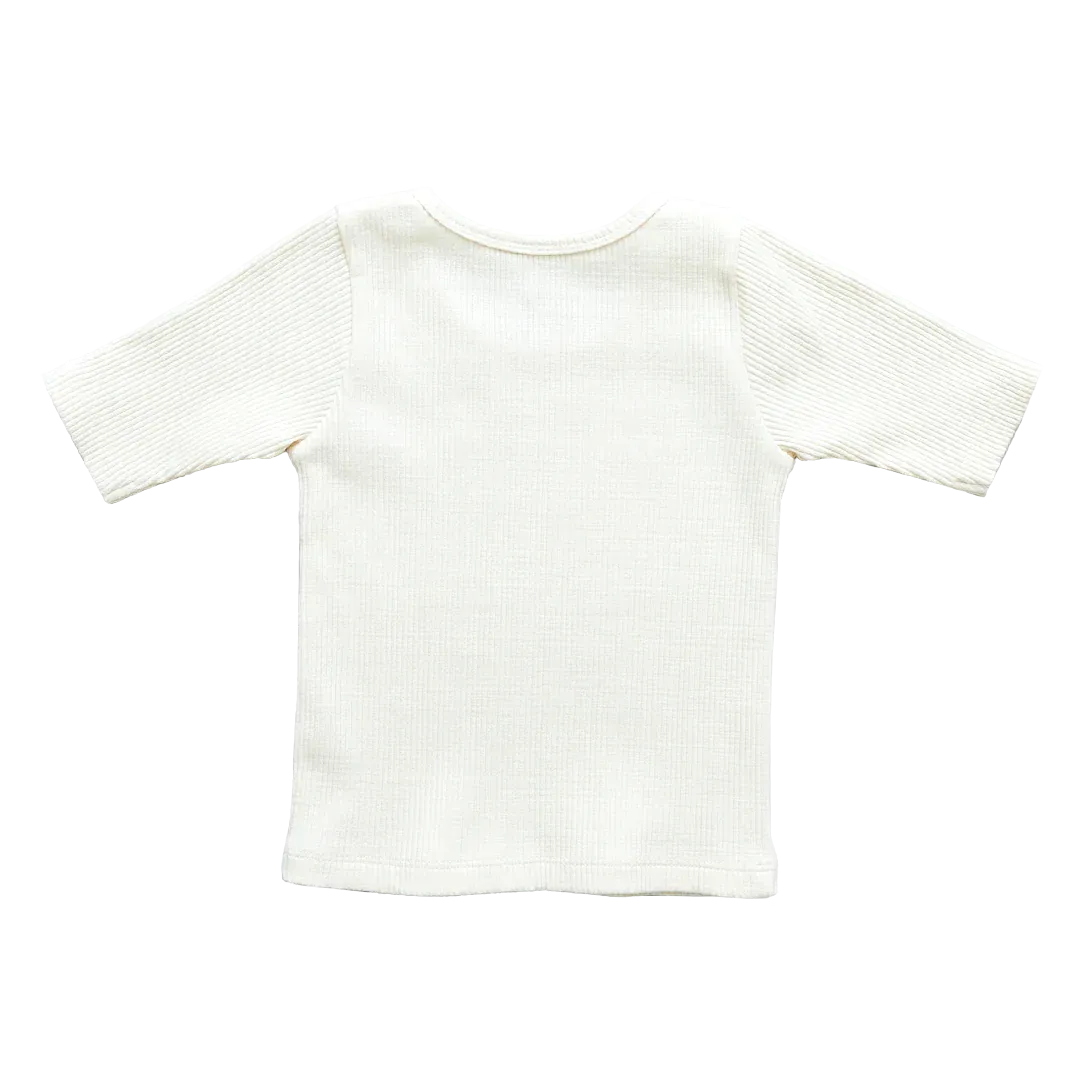 PINK CHICKEN~ Organic ribbed top