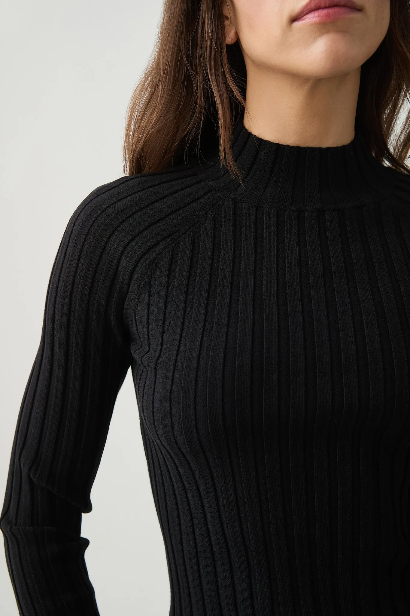 Ribbed Raglan Ls Top 460