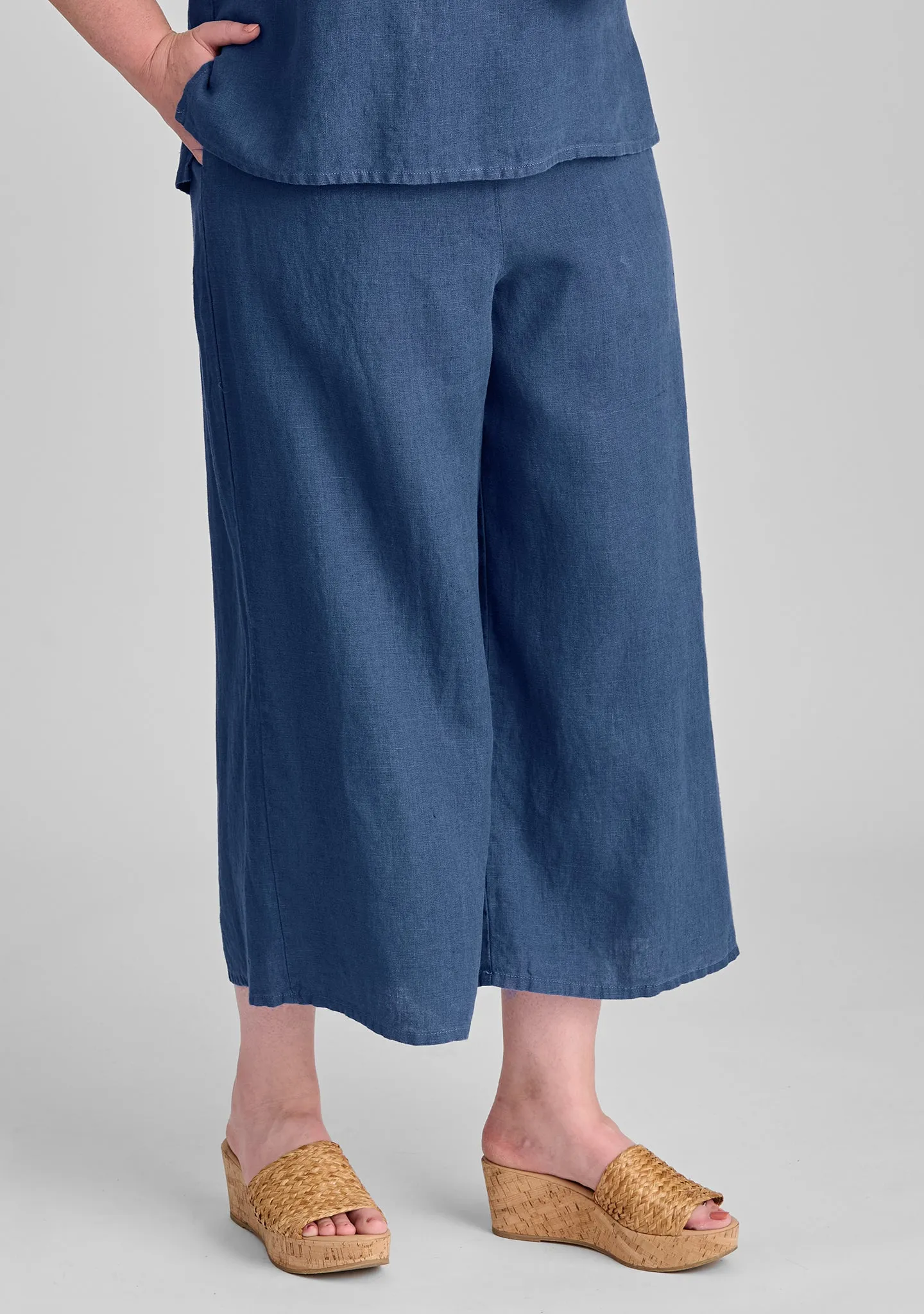 Sociable Flood - Wide Leg Linen Pants