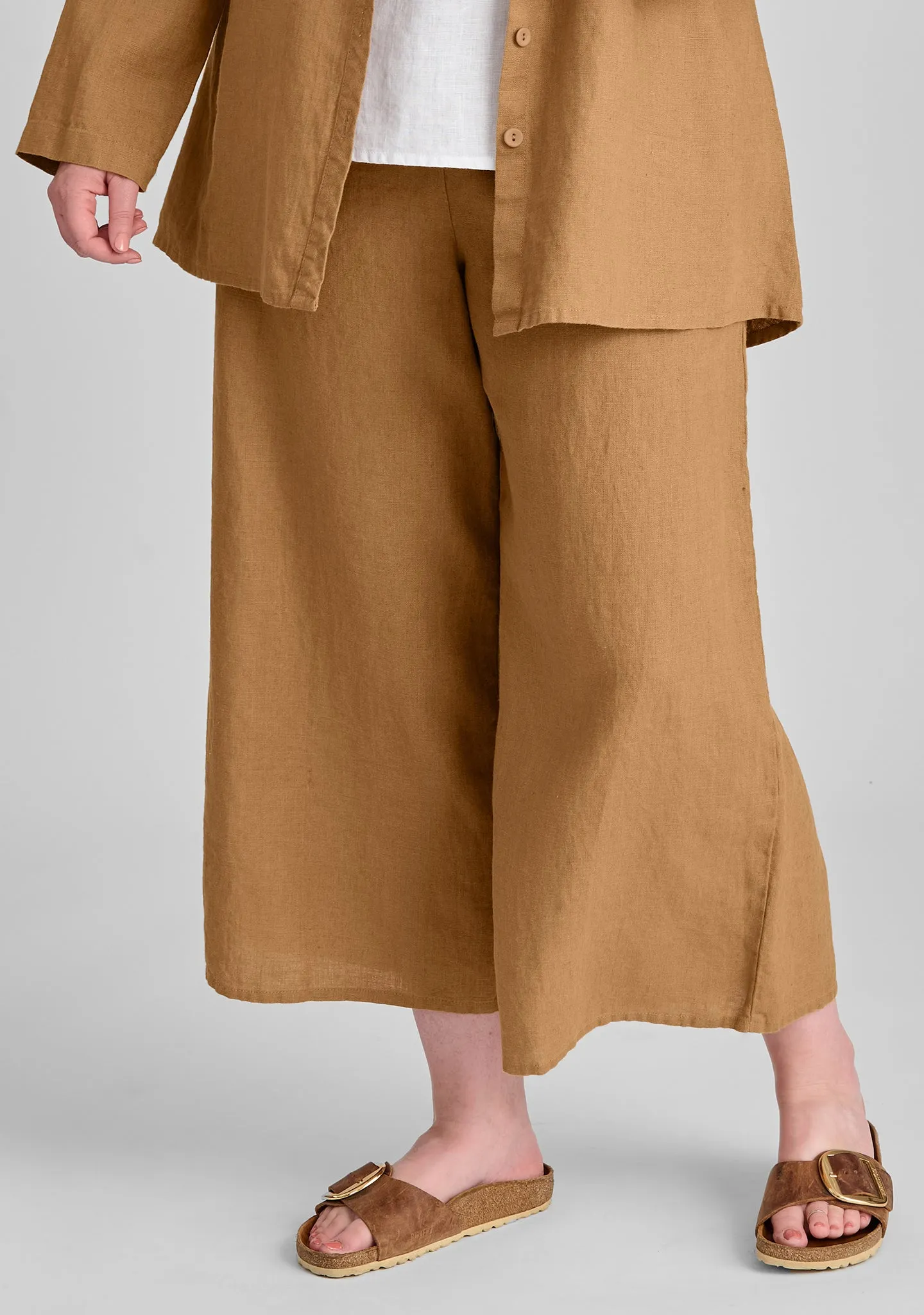 Sociable Flood - Wide Leg Linen Pants