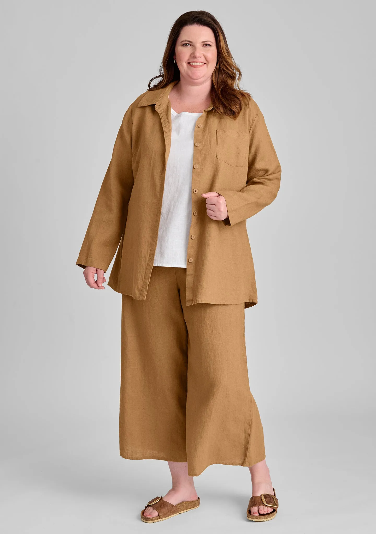 Sociable Flood - Wide Leg Linen Pants
