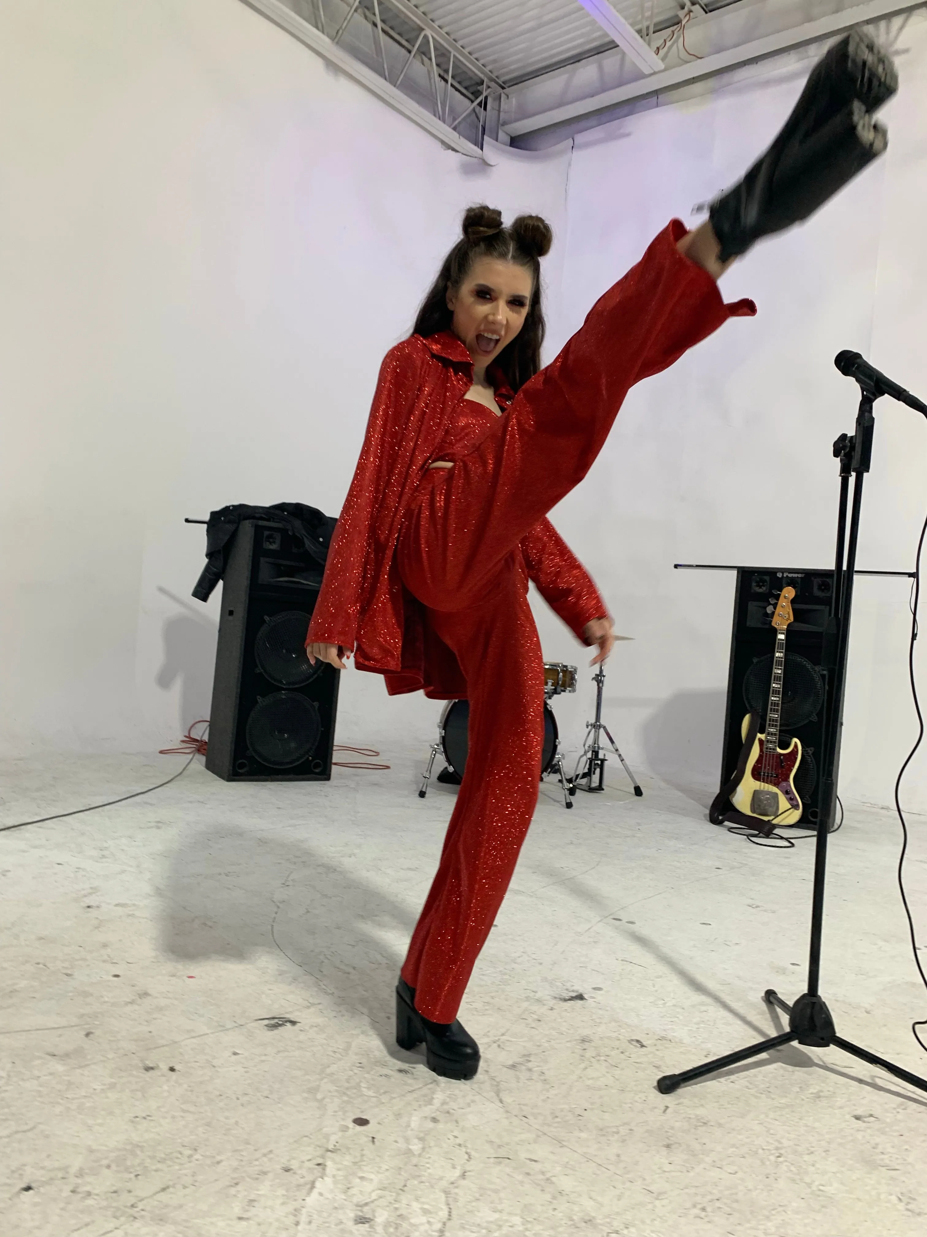 'Stella' 3-Piece Glitter Suit