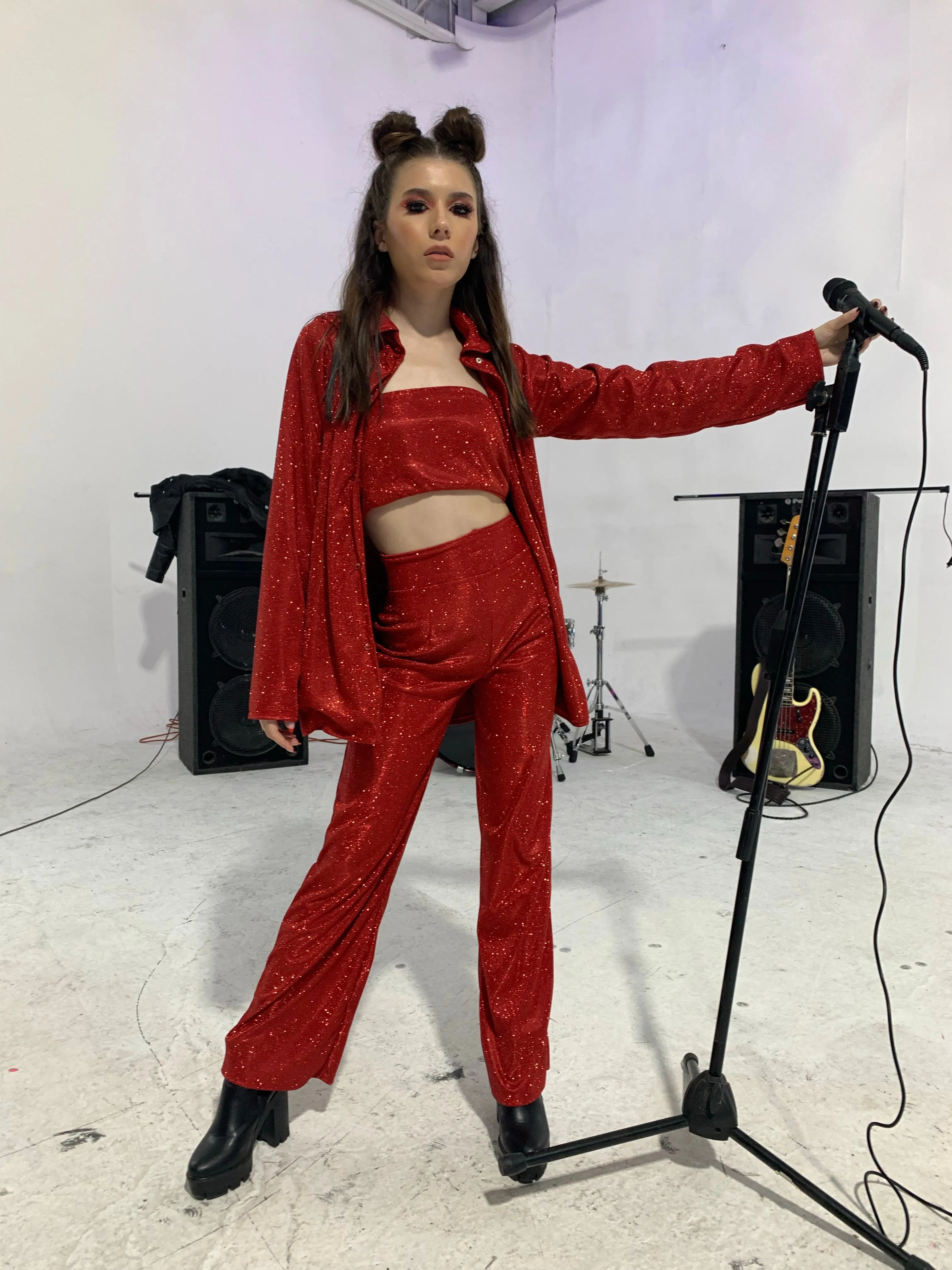 'Stella' 3-Piece Glitter Suit