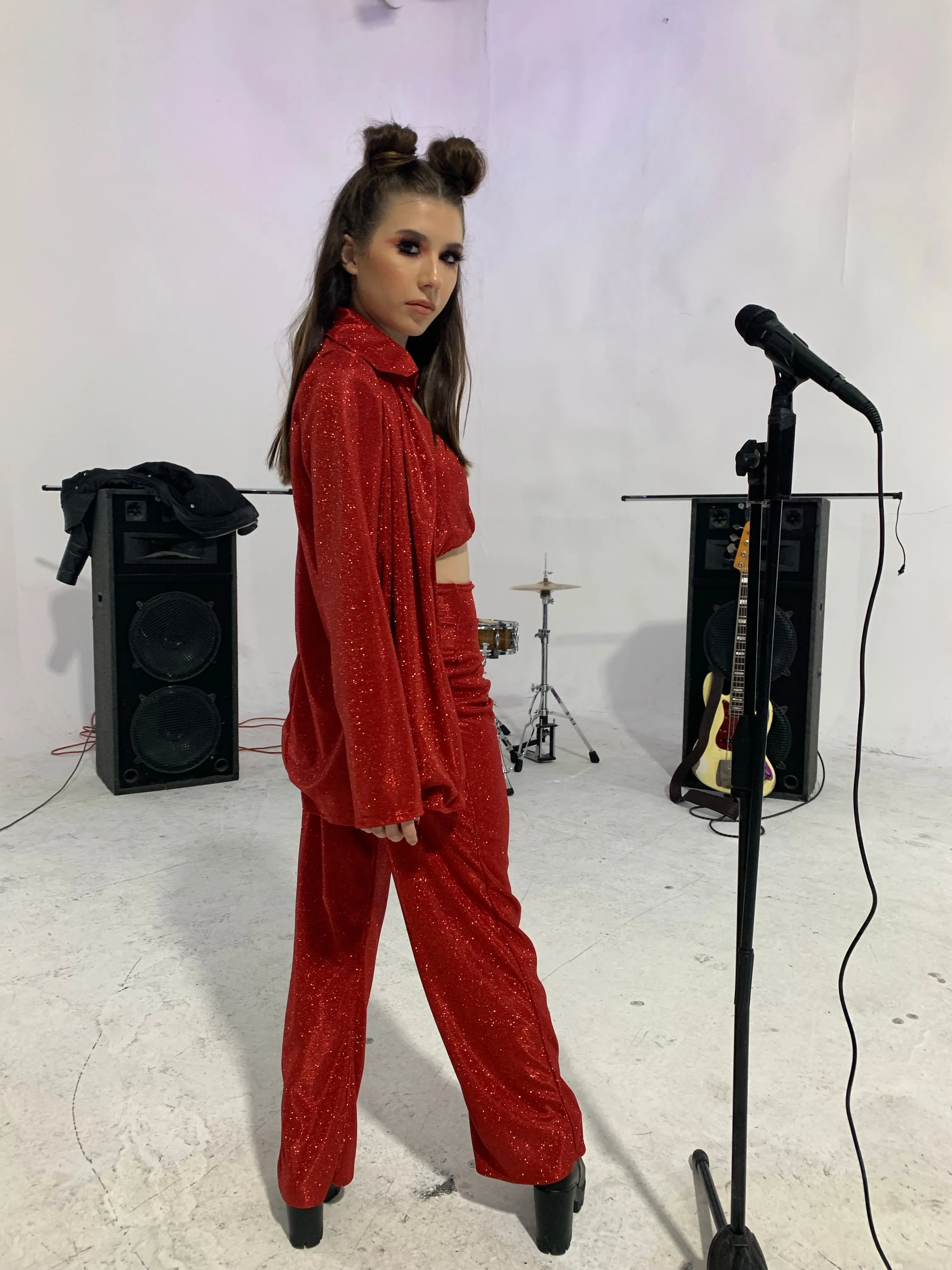 'Stella' 3-Piece Glitter Suit