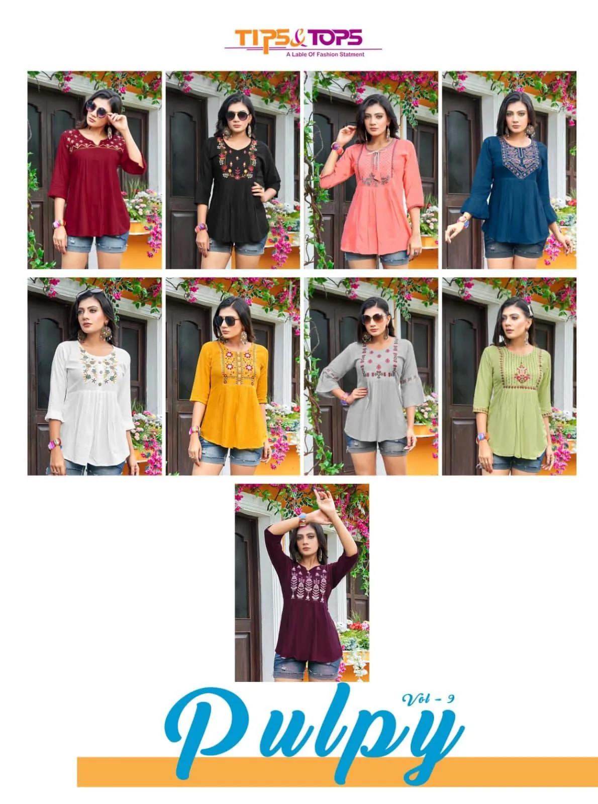 TIPS & TOPS  PULPY VOL-9 KURTI