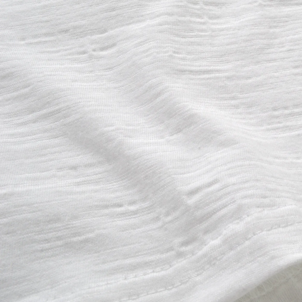 White Slub S/S Henley
