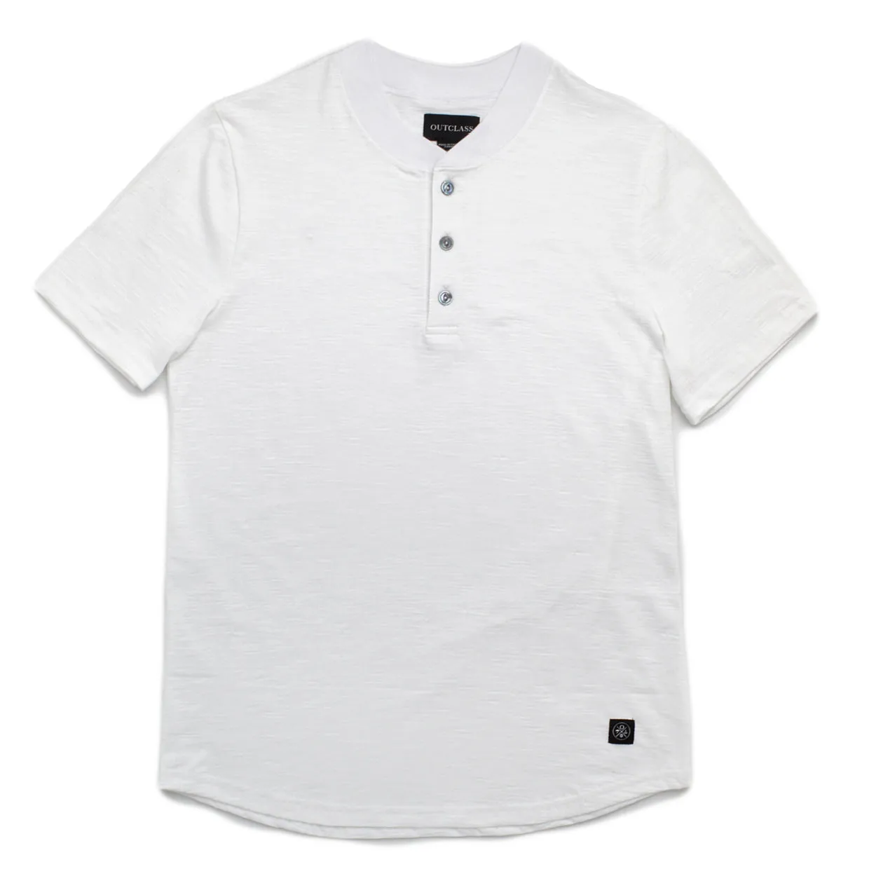 White Slub S/S Henley